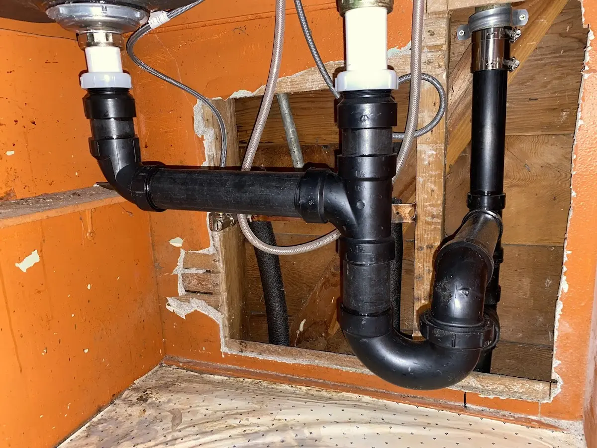 Professional Repiping Services equipment and tools on the job in Simsbury